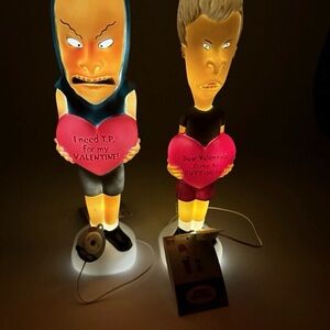 Beavis and Butthead Valentine Blowmold set FREE DECALS!